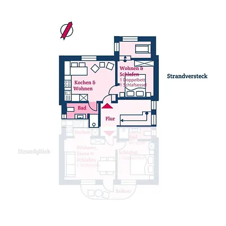 Altes Kapitänshaus - Strandversteck Apartment